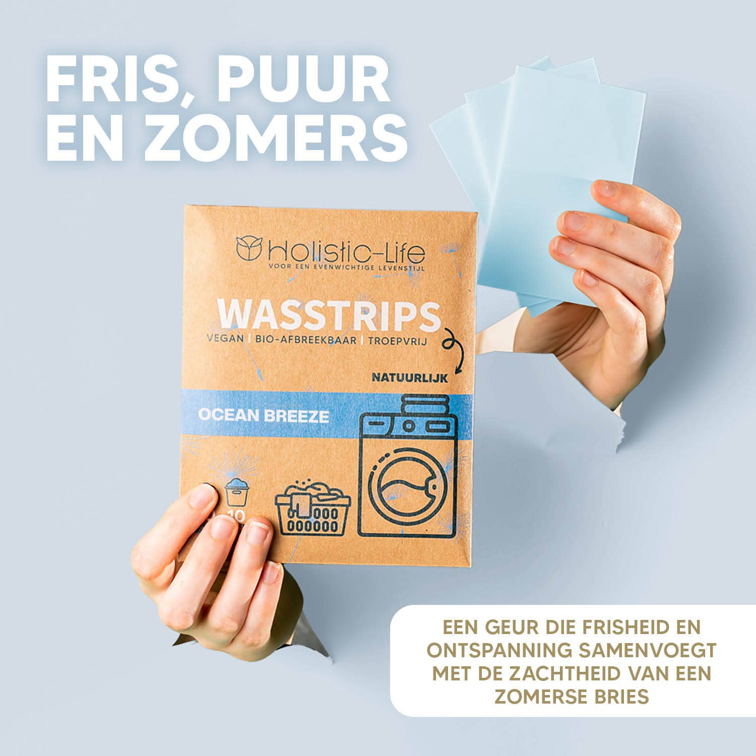 holistic-life - Wholesale Laundry Detergent Powder/Pods - Laundry Strips Trial Pack Ocean Breeze – 20 Washes3