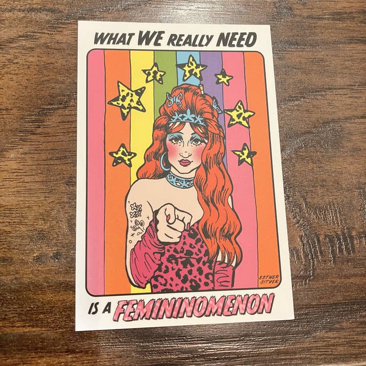 Femininomenon Chappell Roan Postcard for wholesale by Esther Sketch