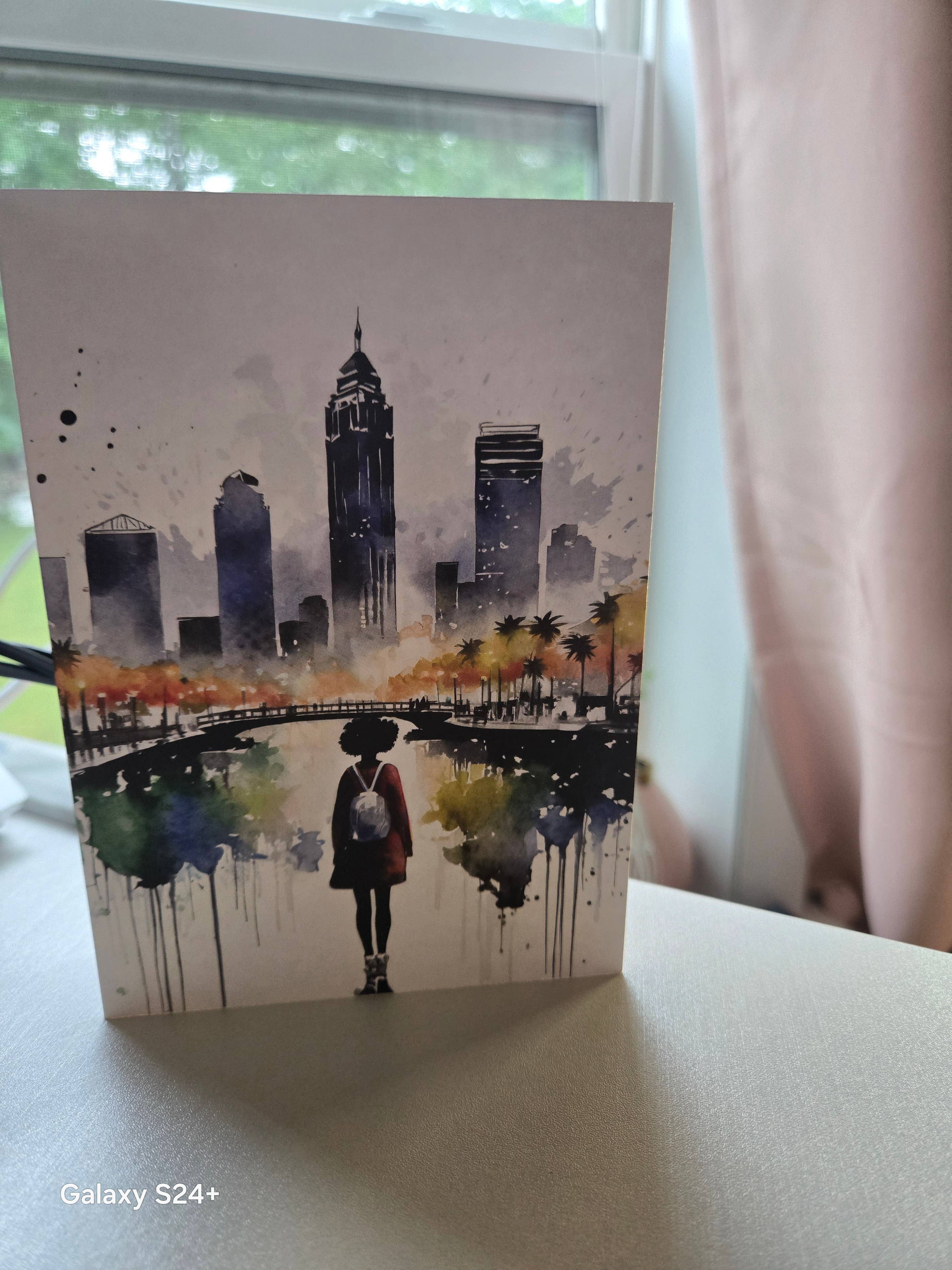 Blacartistry - Wholesale Everyday Greeting Card - BG Traveler Altadena Fine Art Greeting Card0