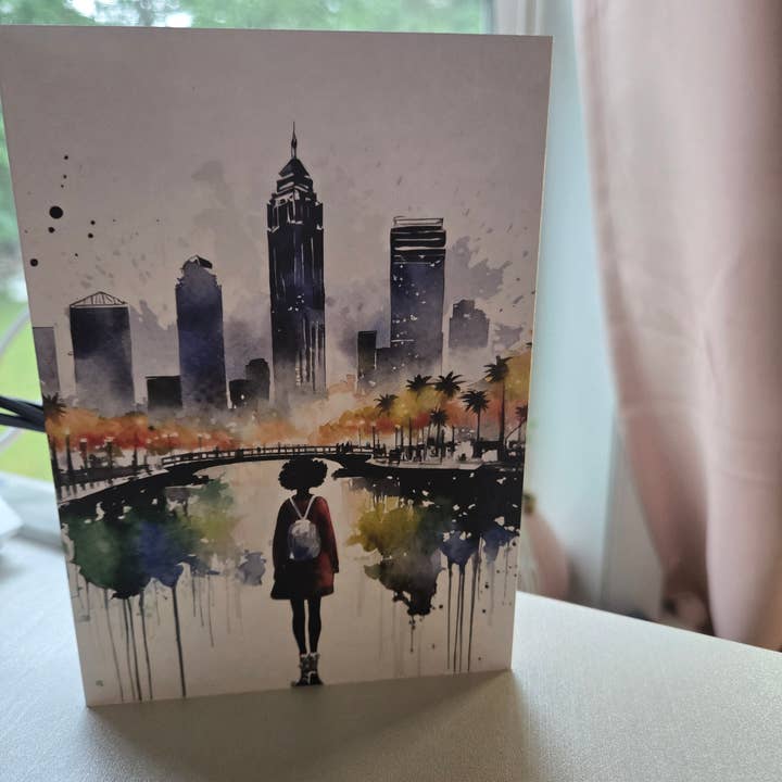 Blacartistry - Wholesale Everyday Greeting Card - BG Traveler Altadena Fine Art Greeting Card