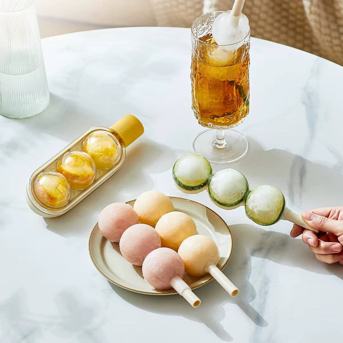 VIGOR - Wholesale Ice Tray/Mold - Popsicle Tubs Freezer Maker Custom Silicone Easy Release Ice Cream Mold with Straw0