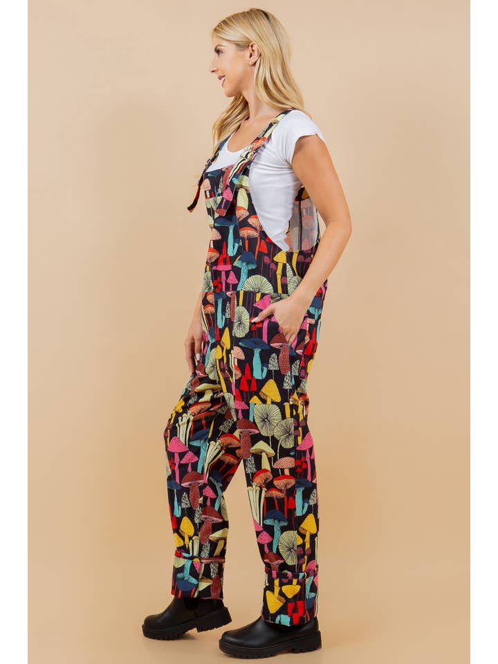 LA Soul - Vente Salopette – femme - Combinaison Black Mushroom grande taille3