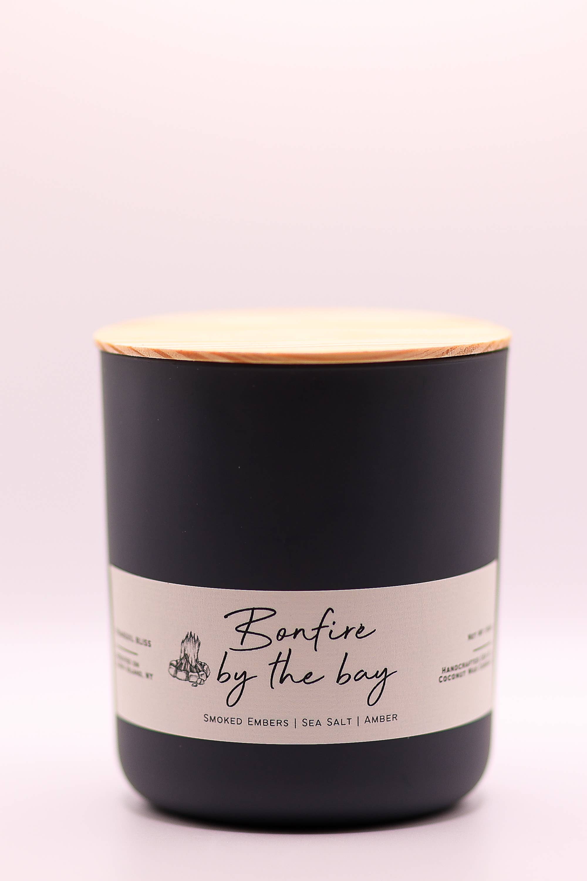 Tranquil Bliss Candles - Wholesale Jar/Filled Candle - Bonfire by the Bay • Hand-poured Soy & Coconut wax Candle0