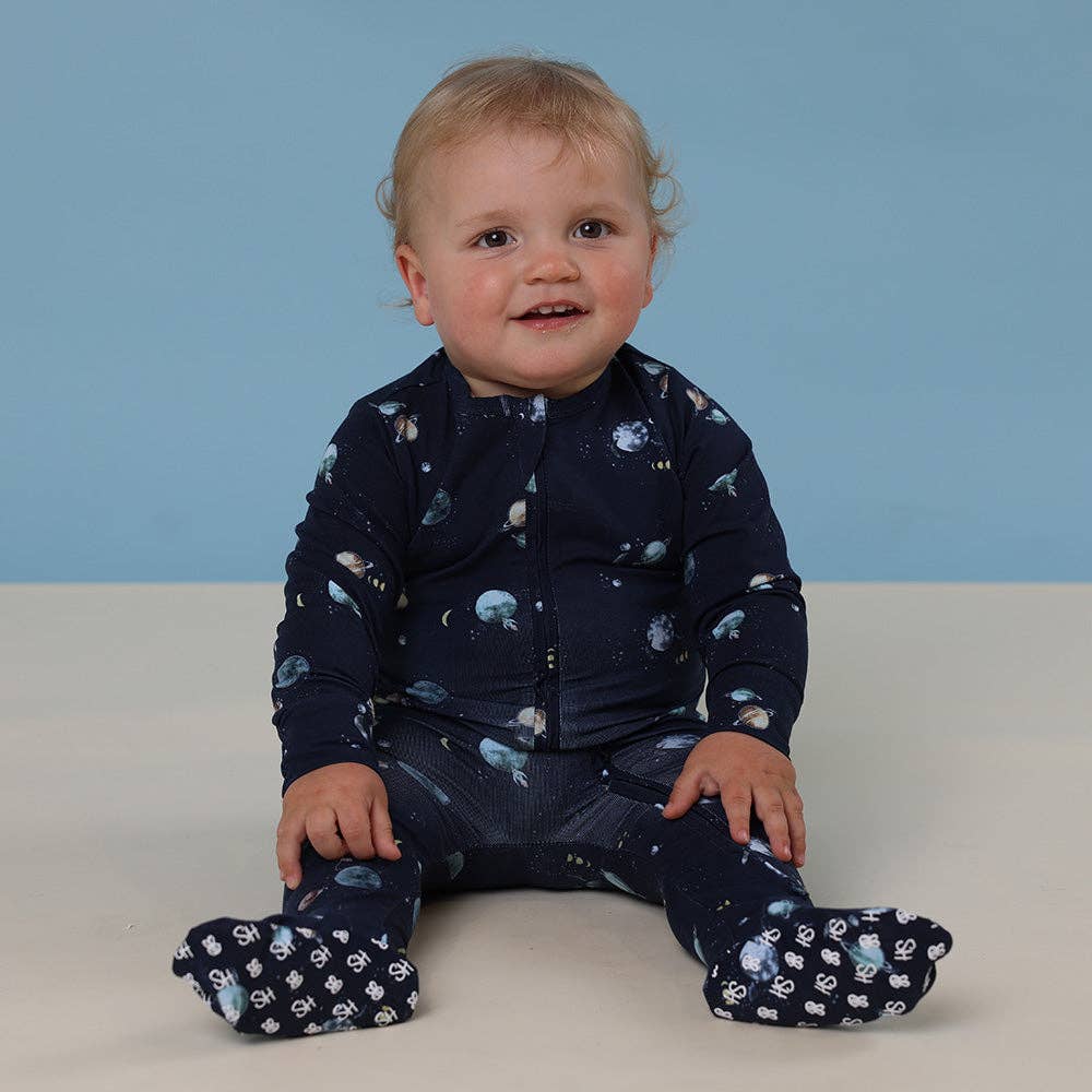 Snuggle Hunny - Wholesale Sleepsuit - Baby - Milky Way Organic Snuggle Sleepsuit Zip Footie8