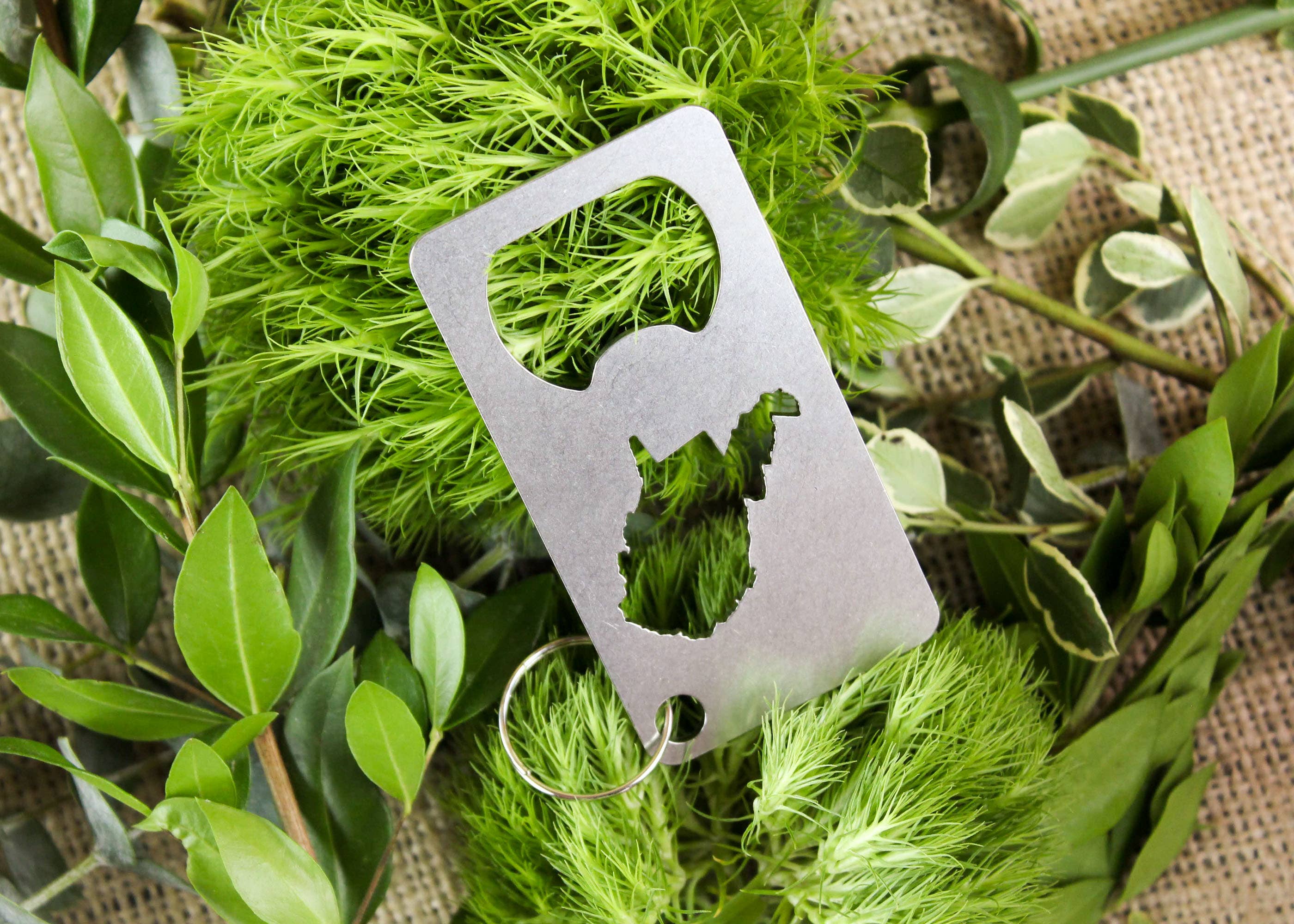 Iron Maid Art - Wholesale Bottle/Wine Opener - West Virginia State Stainless Steel Beer Bottle Opener Gift6