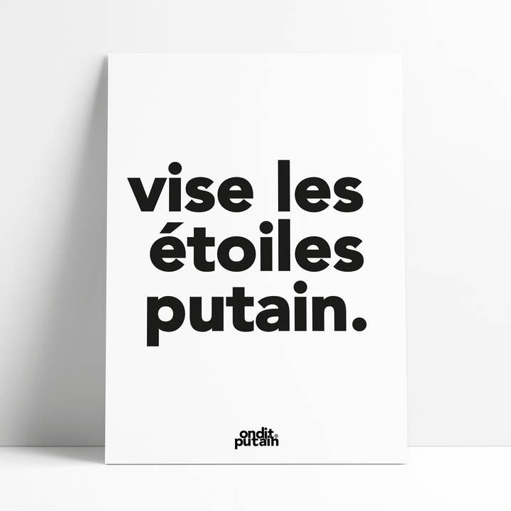 A4 - Aim for the fucking stars. for wholesale by Onditputain