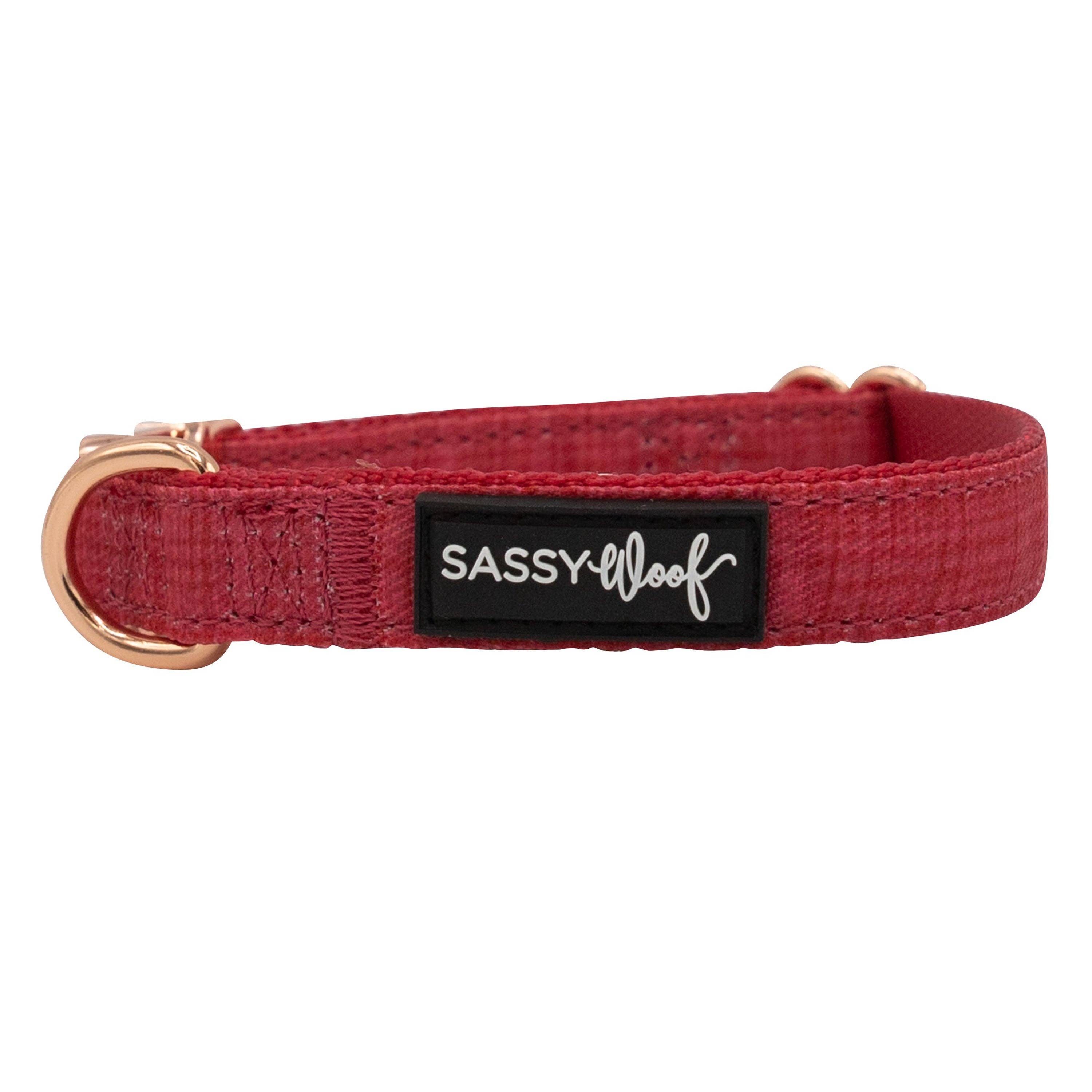 SASSY WOOF - Wholesale Pet Collar - Dog - Dog Collar - Merlot2
