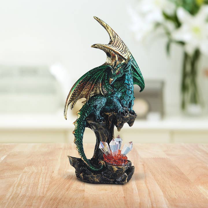 FC Design - Wholesale Decorative Figurine - 6"H Green Dragon Figurine Home Decor Gifts