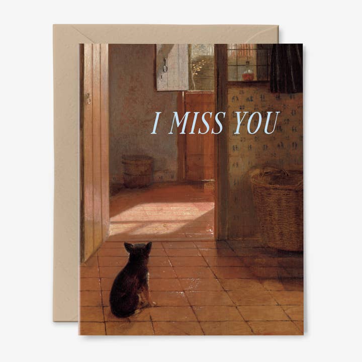I Miss You Card | Dog | Thinking of You for wholesale by Hemlock House Studio
