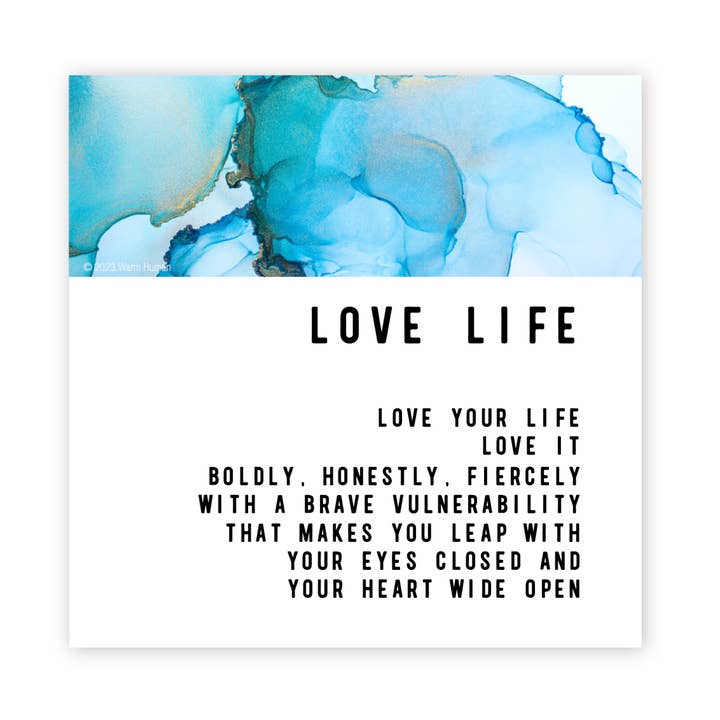Love Life Magnet for wholesale by warm human