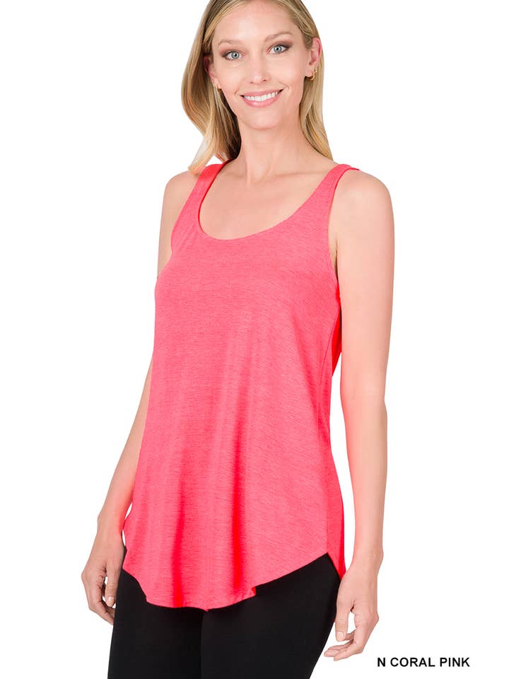 42POPS - Wholesale Tunic - Women's - ", Sleeveless Round Neck Round Hem Top