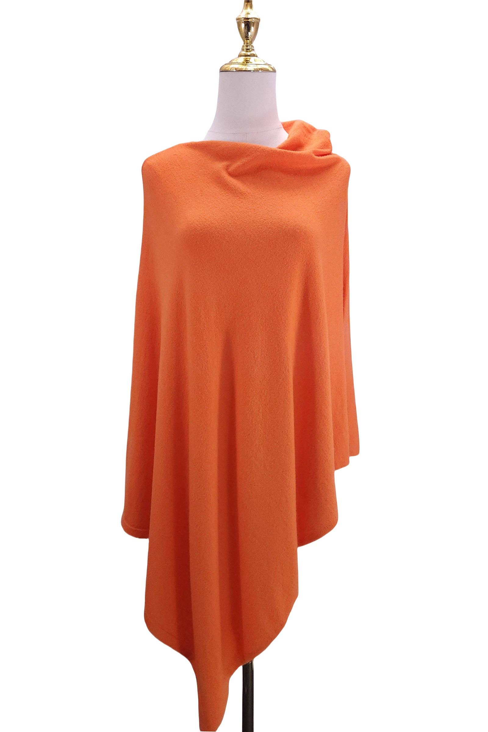 Fashion Scarf World - Vente Poncho – femme - Poncho uni en laine confortable27