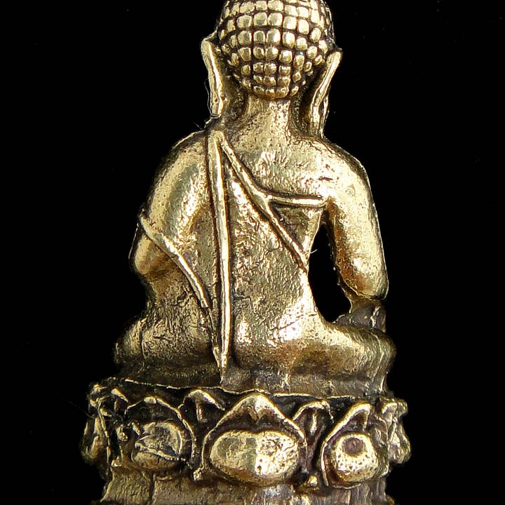 Tika - Vente Figurine décorative - Statuette de divinité en laiton - Petite - Bouddha1