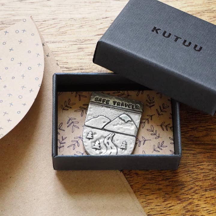 Kutuu – wholesale Keepsake coin/token – 'Safe Travels' Pocket Token