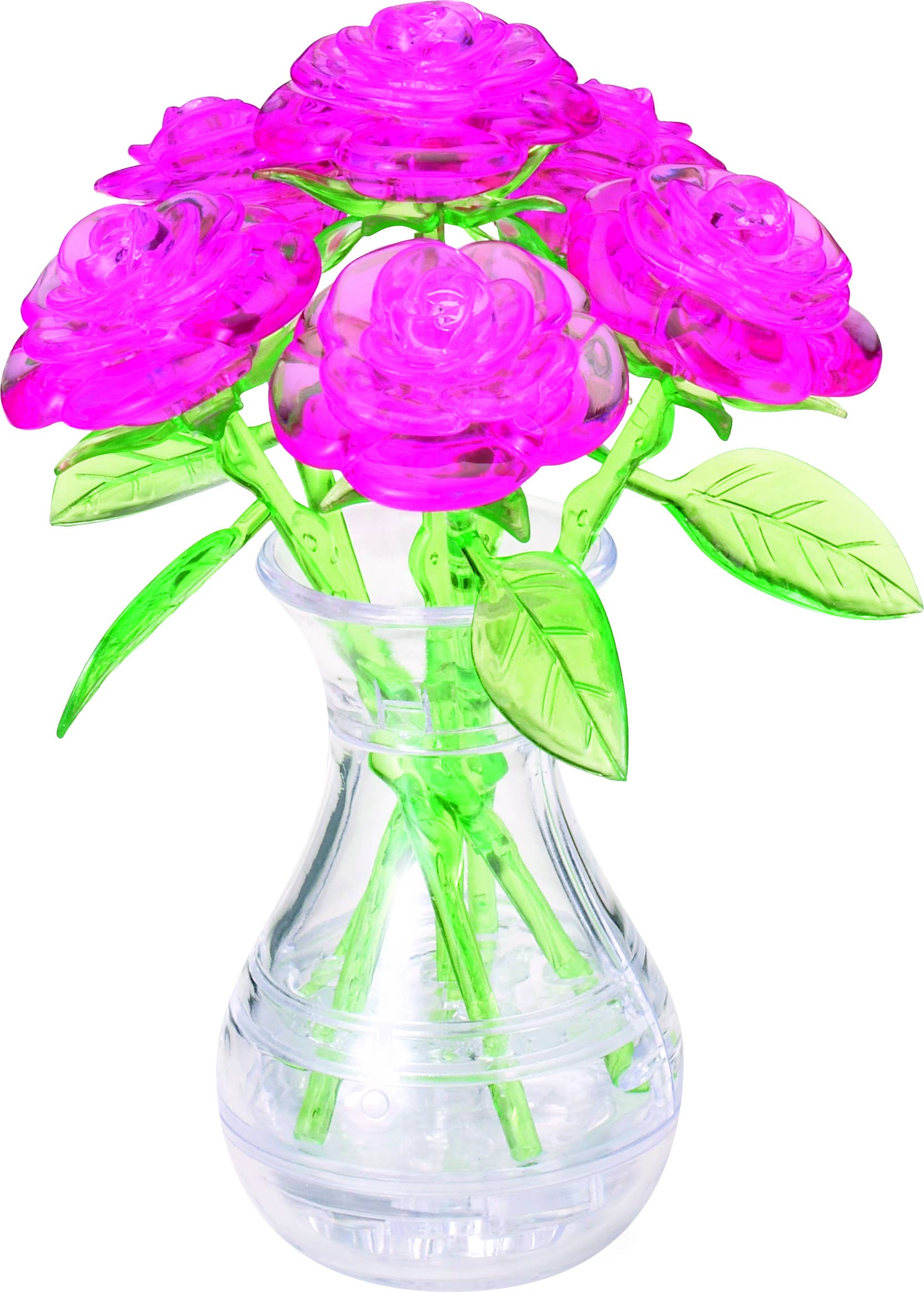University Games - Wholesale Puzzle - Adult - Std. Crystal Puzzle - Pink Roses in a Vase