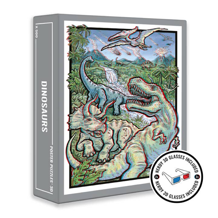 Cloudberries Jigsaw Puzzles - Wholesale Puzzle - Adult - Dinosaurs 3D 500 Piece Jigsaw Puzzles for Adults0