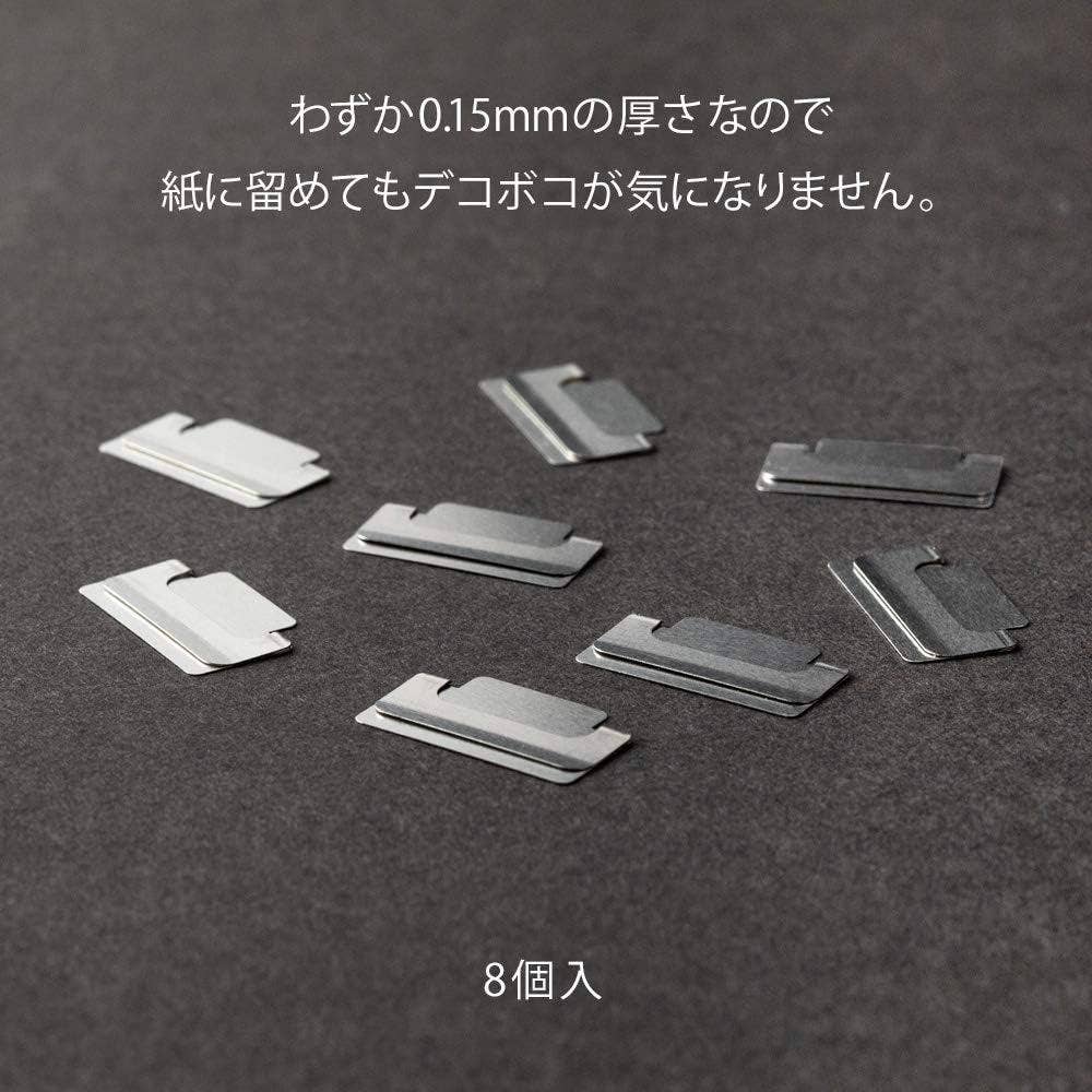 「FUNJI」In Japan – wholesale Binder clip – Midori Slim Stainless Steel Index Clips for Planners1