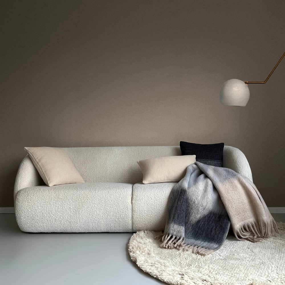 Malagoon - Wholesale Throw Blanket - Zapotec soft grey recycled throw5