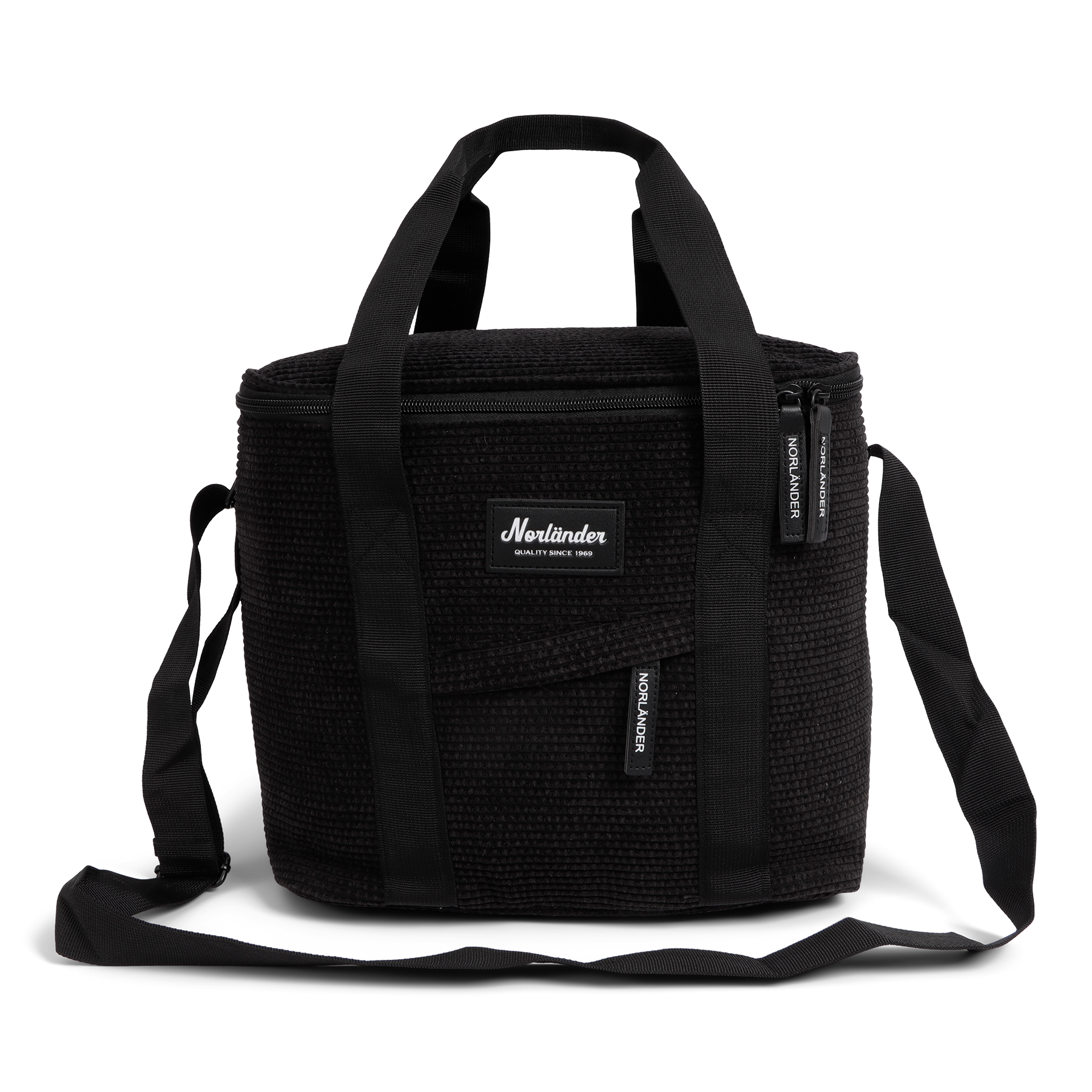VewoTex - Wholesale Cooler/Cooler Bag - Cooler bag » Freezer bag » Insulated picnic bag in corduroy look » Insulated bag » Small cooler with handle and shoulder strap4