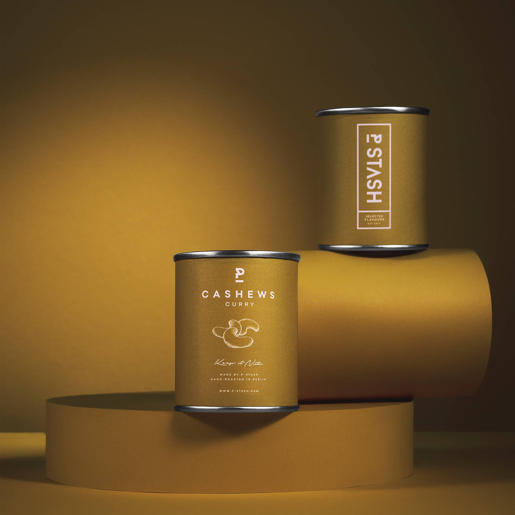 P-Stash - Wholesale Nuts - 12x Cashew - Curry - Mini 55g1
