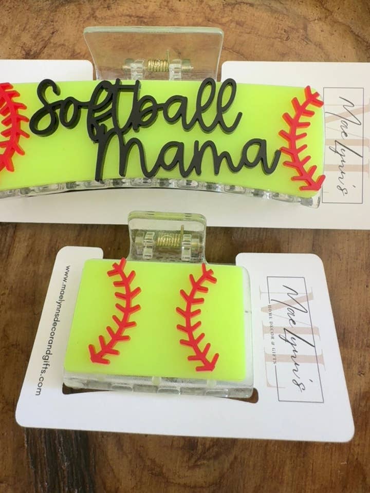 Barrettes de softball pour la vente par MaeLynn’s
