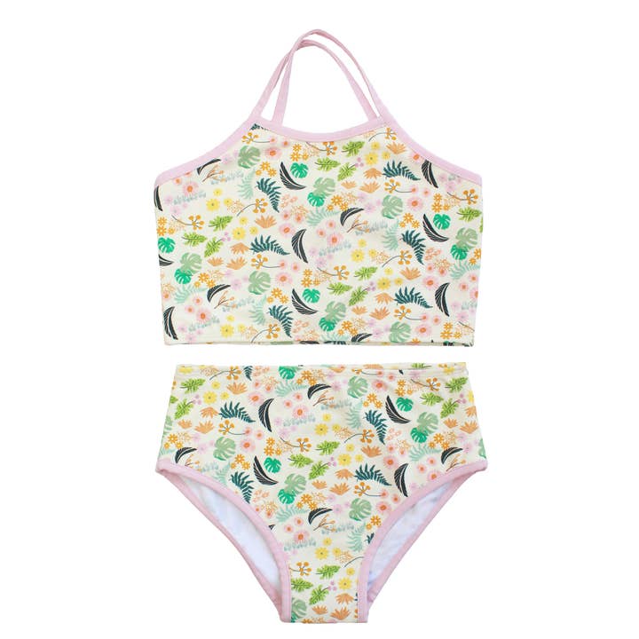 Maillot de bain fille Tropical Blooms Bikini pour la vente par Emerson and Friends