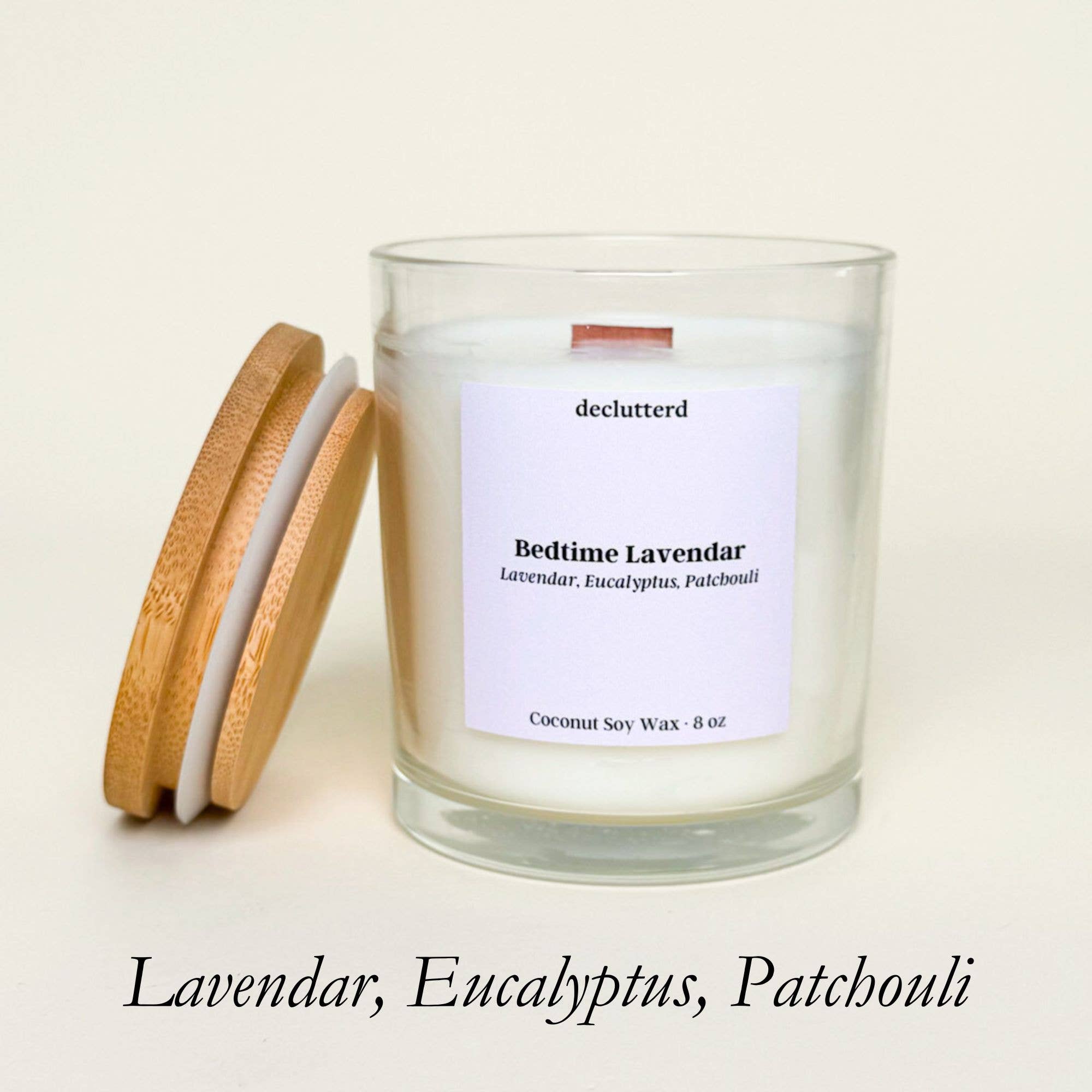 declutterd - Wholesale Jar/Filled Candle - Bulk declutterd 8 oz. Candles with Lid Non Toxic No Box3