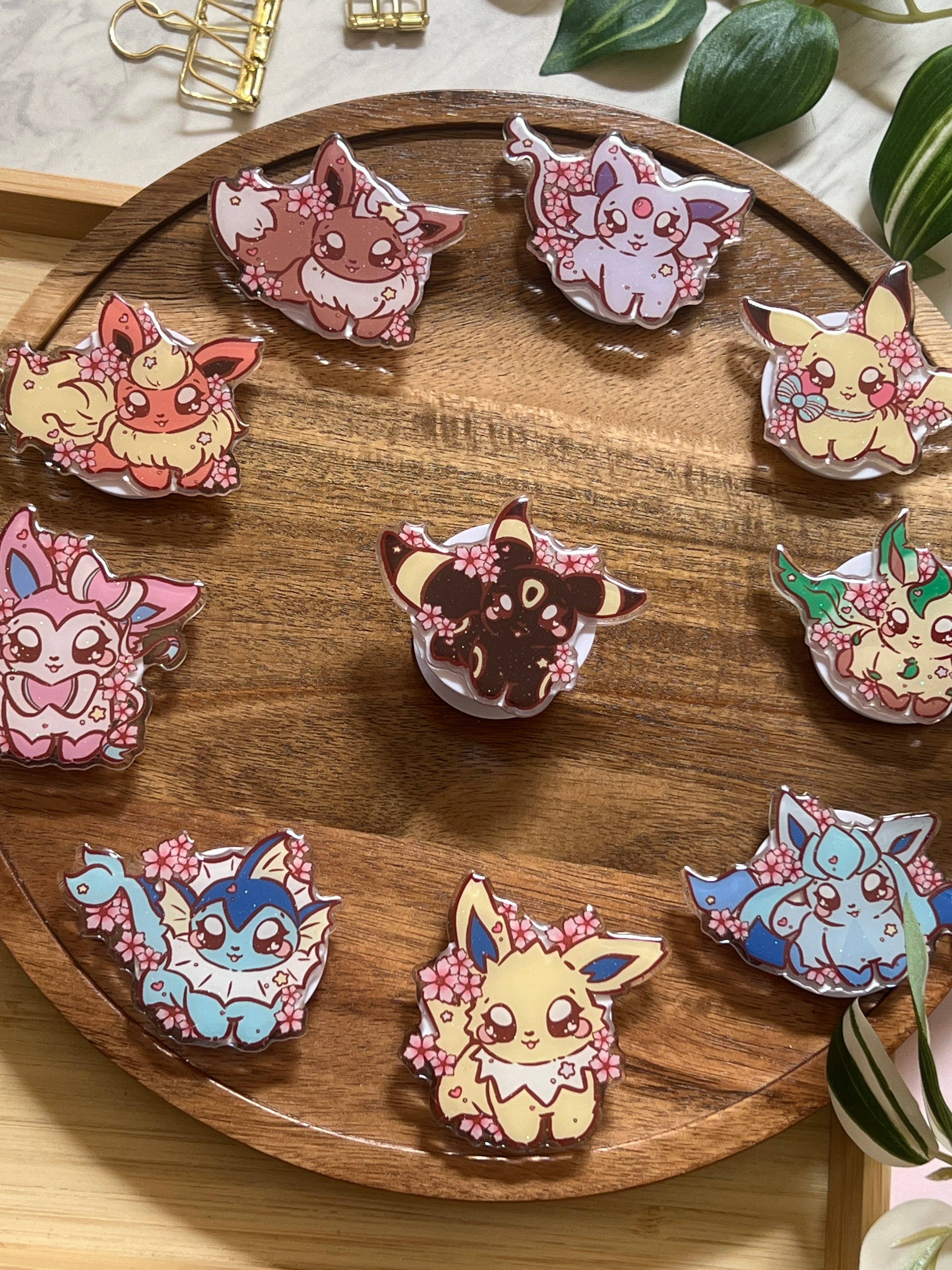 Peony Lee Art - Wholesale Phone Grip - Cherry Blossom Elemental Evolutions Glitter Epoxy Acrylic Phone Grips5