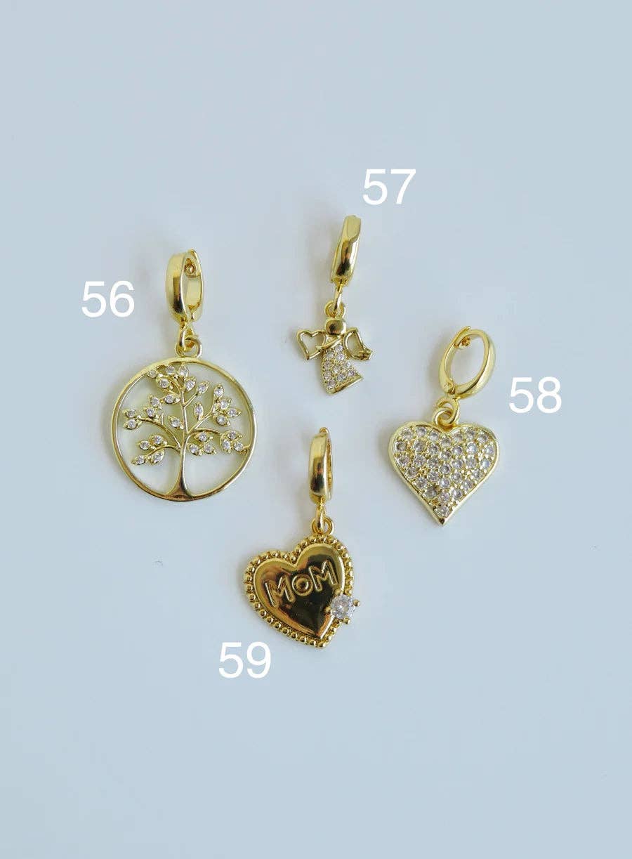 Curated By Suarez - Wholesale Individual Charm/Pendant - Symbolic Clip Charm  - Charms with Hinged Clasp7