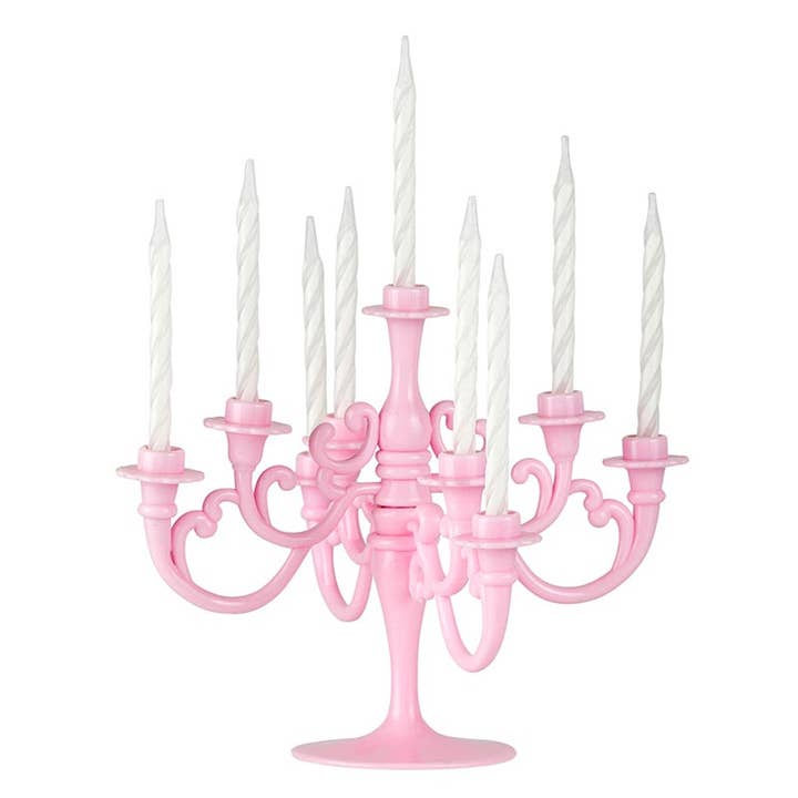 Slant Collections by Creative Brands - Wholesale Cake/Cupcake Topper - Cake Candelabra - Pink