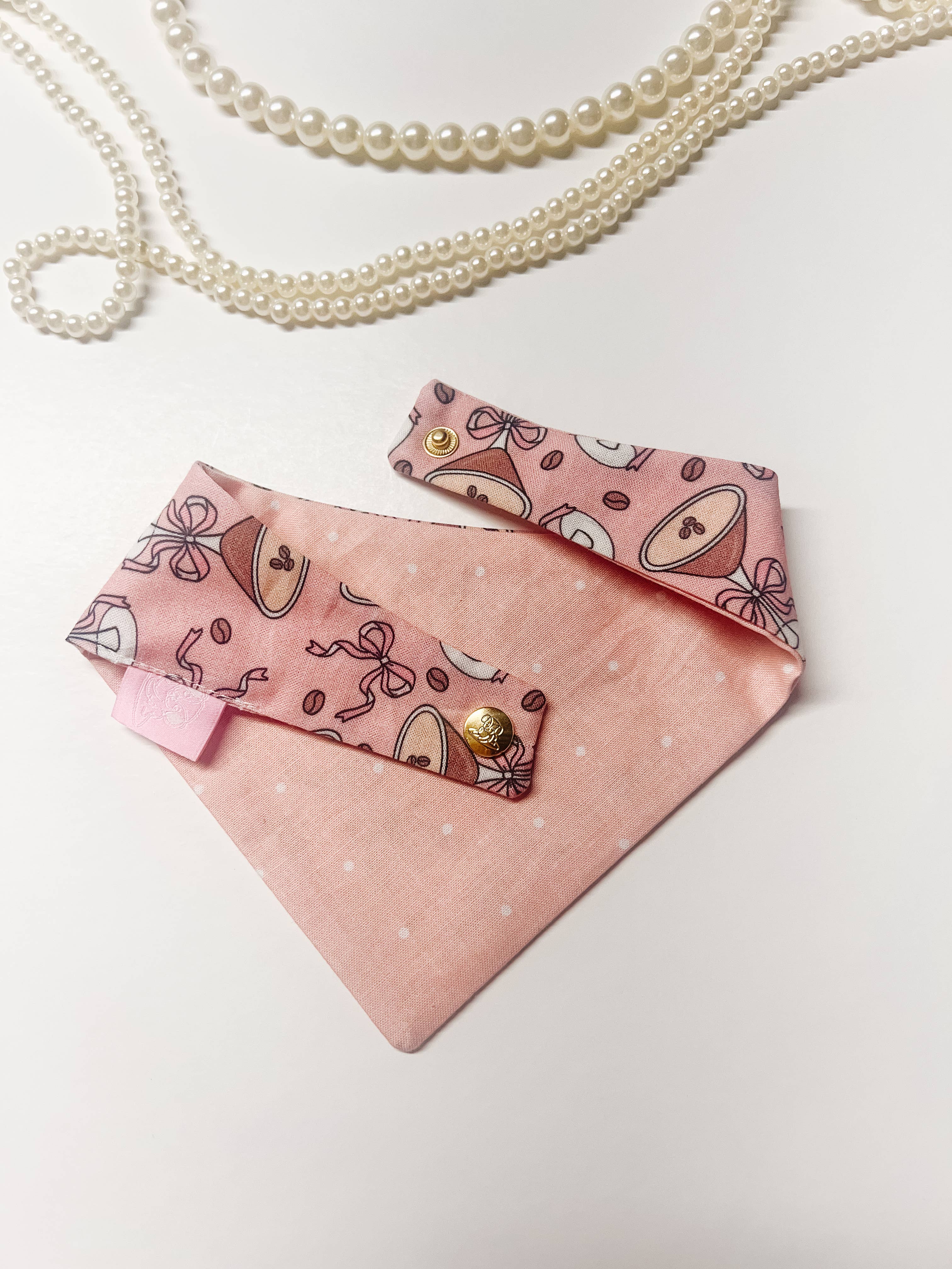 StellaLoo - Venta al por mayor Bandana - Perros - Pañuelo Reversible para Perros Coquette Martini, Collares para Mascotas con Broche3