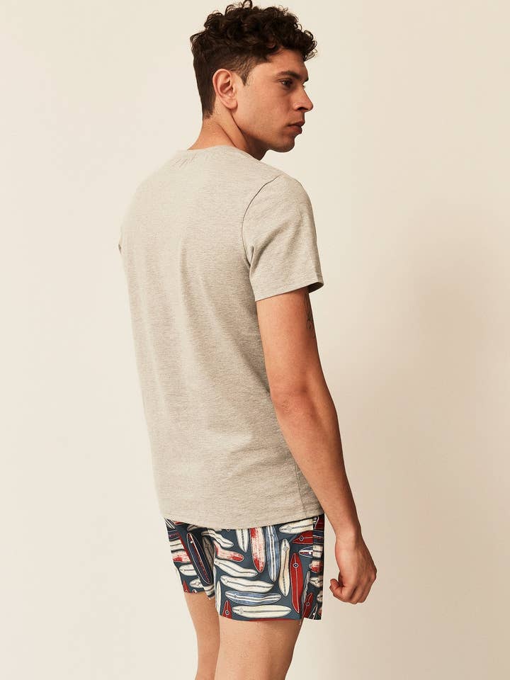 Double M - Wholesale T-Shirt - Men's - GRAY T-SHIRT4