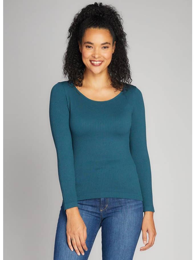 C'est Moi Clothing Co - Wholesale Knit Top - Women's - Seamless Rib Crew Neck Top- CERT1201