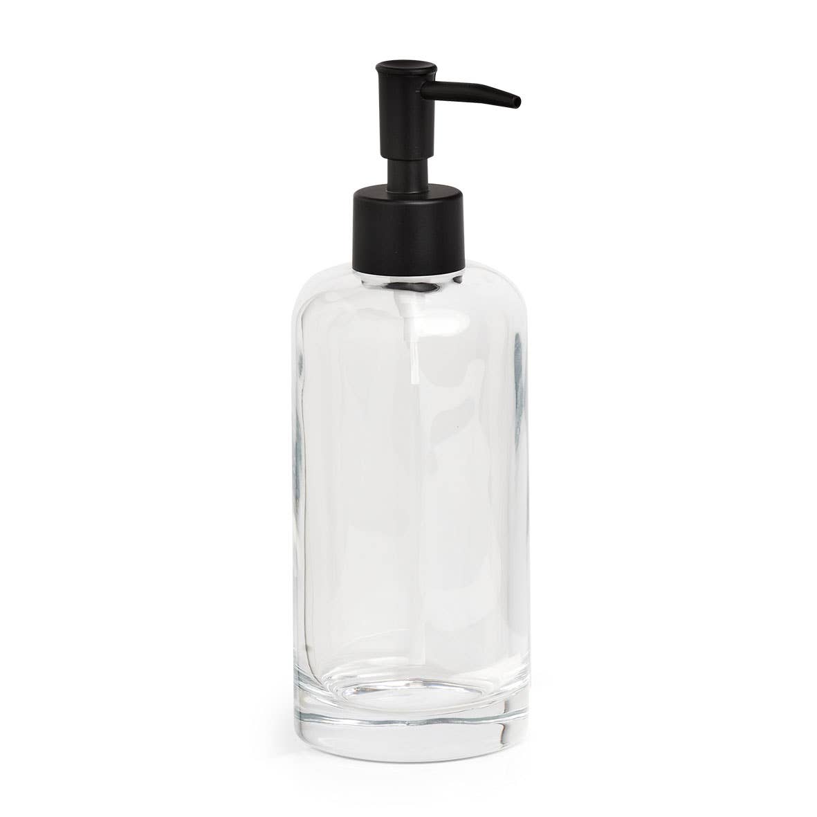 Transparent Black Soap dispenser "Clear", glass for wholesale on Faire0