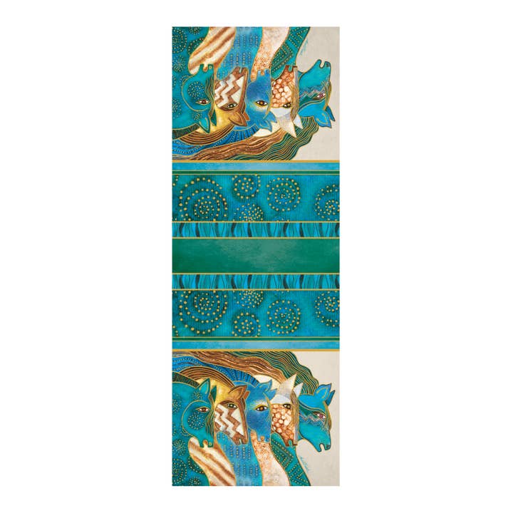 RainCaper - Wholesale Scarf - Women's - Fine Art Silk Blend Shawl Laurel Burch Sky Mares Horses