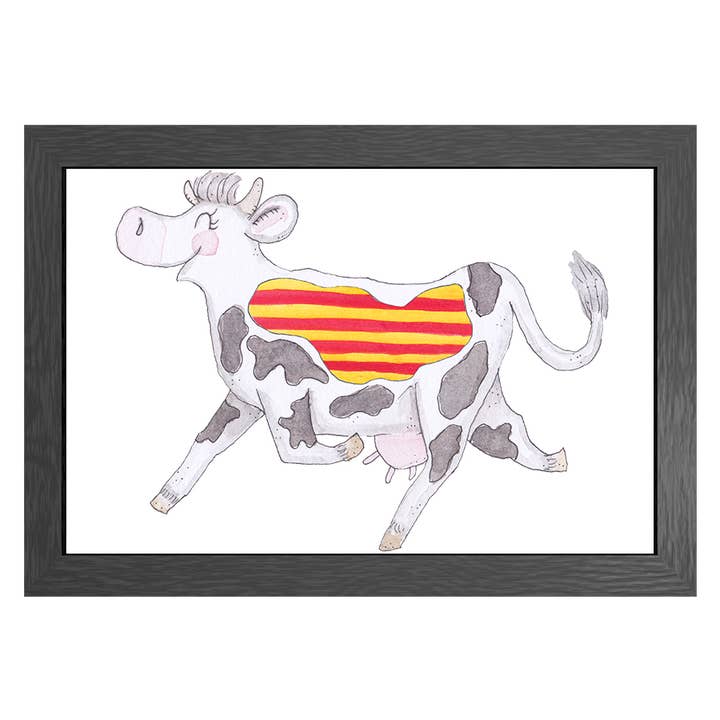 A3 Plakat Kuh Katalonien im Rahmen für den Großhandel von JOYIN