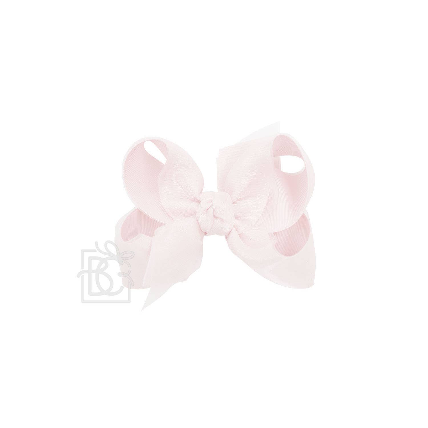 Beyond Creations, LLC – wholesale Hair bow – Kids – LAYERED ORGANZA/GROSGRAIN BOW ON CLIP23