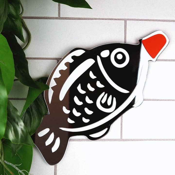 Printed Weird - Wholesale Muurspiegel - Sushi sojasaus visvormige spiegel