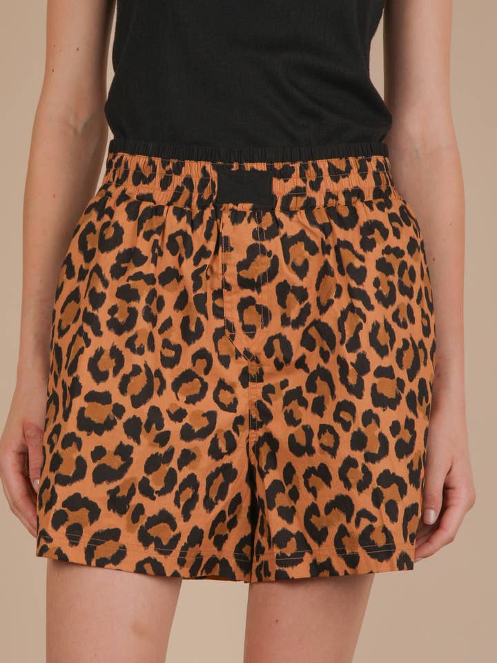 NP70904 Leopard & Bow Mönstrade Boxershorts för wholesale av VERY J