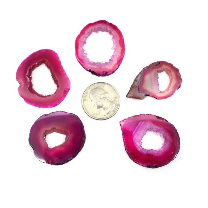 Rock Paradise – Engroshandel Spirituelle sten og krystaller – Krystal Druzy agatskiver med naturligt Druzy Center6