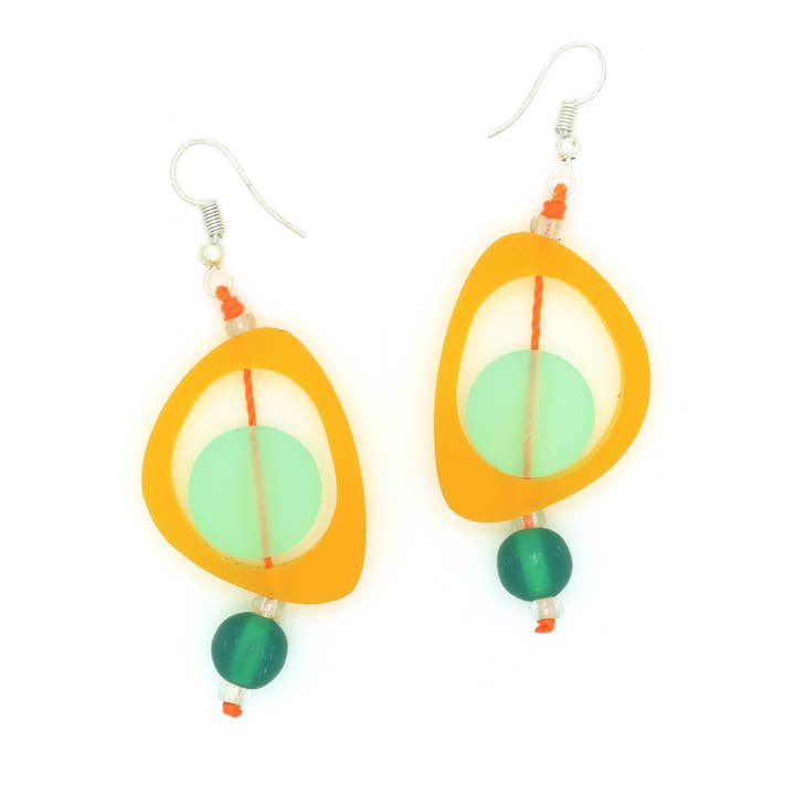 Nusantara Inc. - Wholesale Dangle Earrings - Diwali Resin Earrings-028033