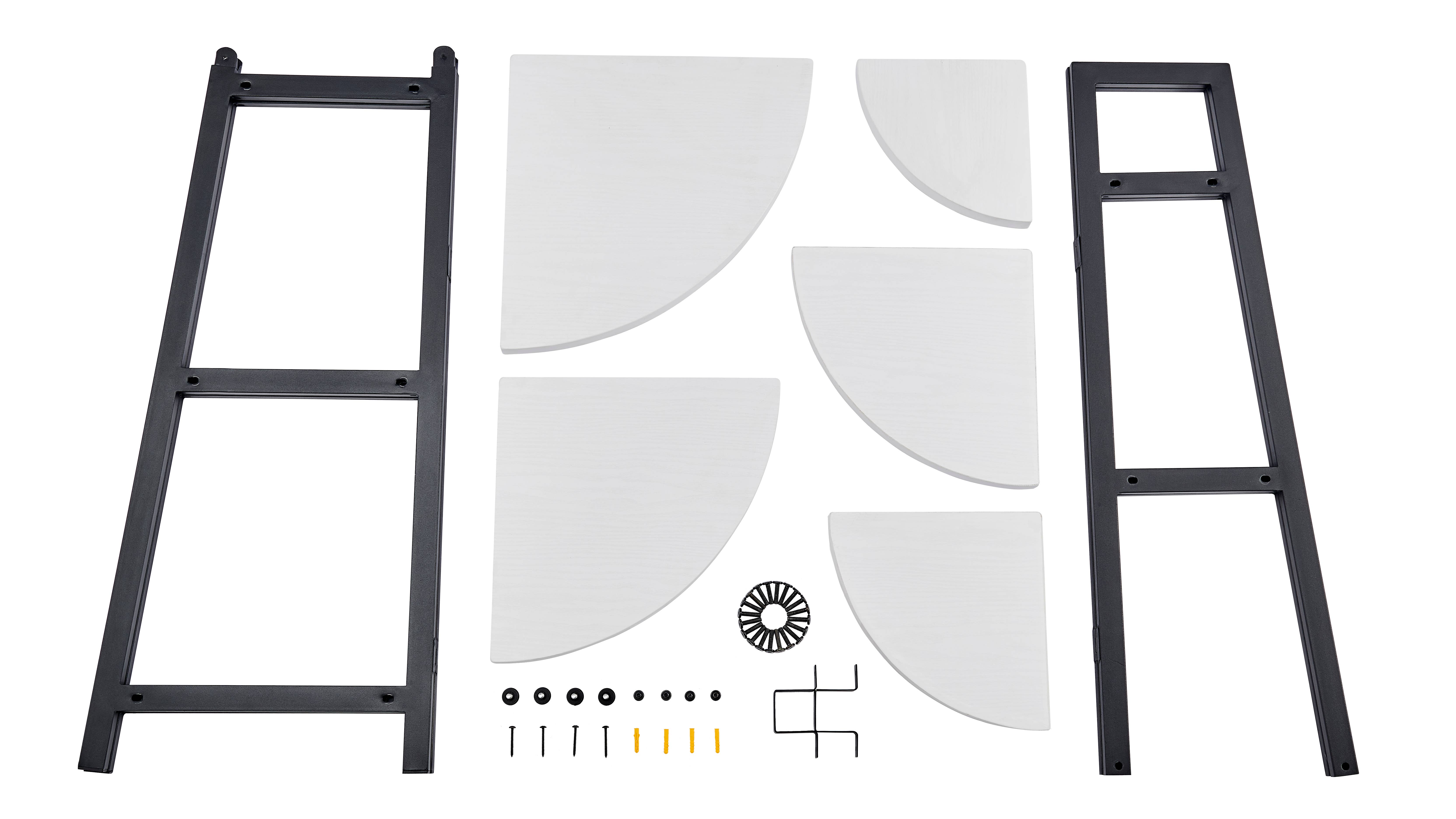 Danya B - Wholesale Free Standing Shelf - Free-Standing 5-Tier Pyramid Corner Shelf with Metal Frame8