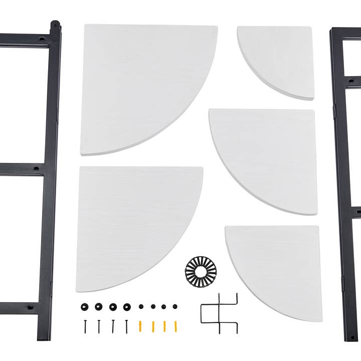 Danya B - Wholesale Free Standing Shelf - Free-Standing 5-Tier Pyramid Corner Shelf with Metal Frame8