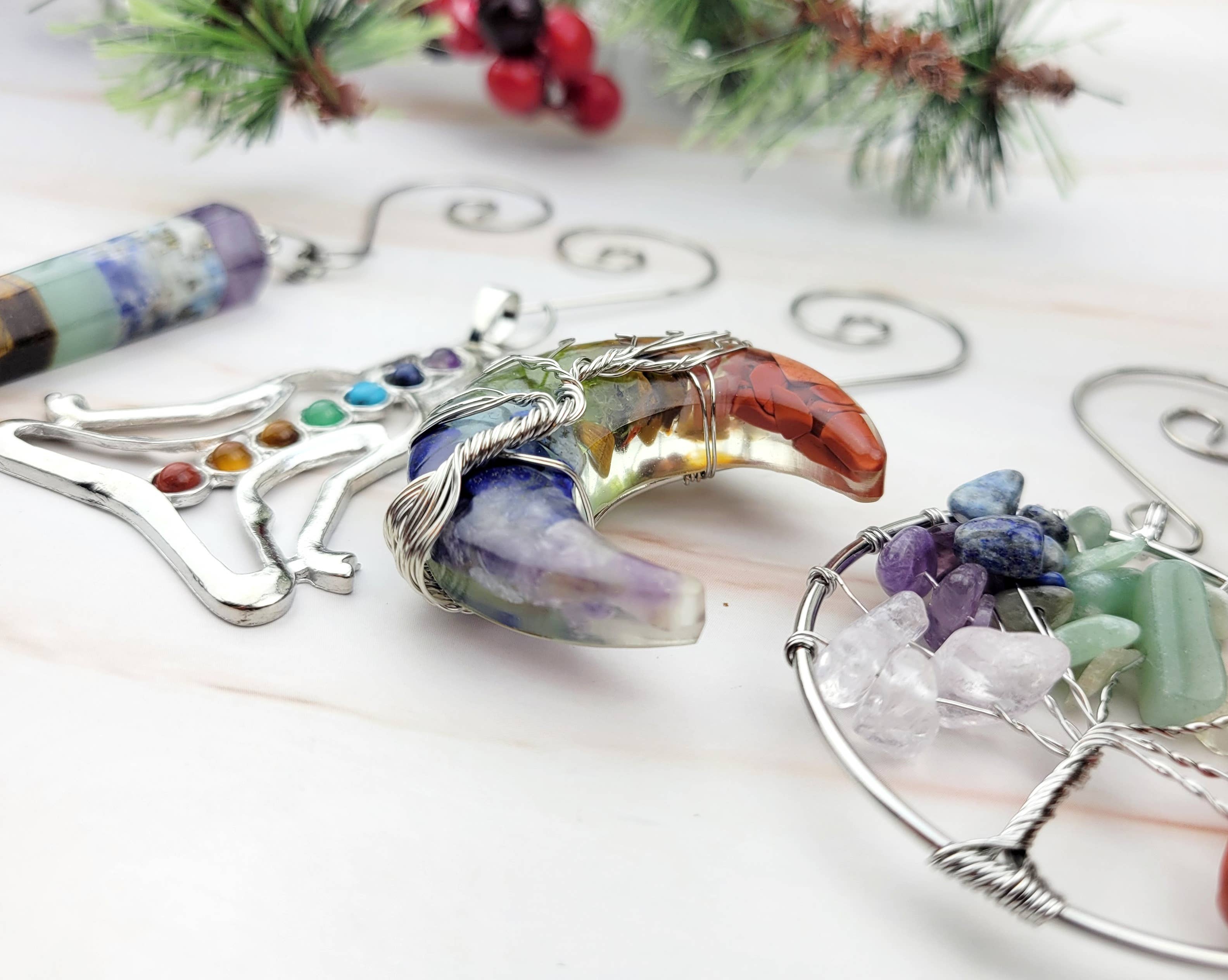 WonderLight Jewelry – Conjunto de ornamentos por atacado – Conjunto de Ornamento Chakra Yoga - Chakra/ Balance10