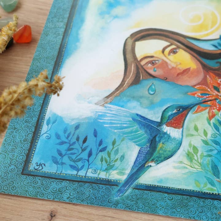 sieben lichter – wholesale Vykort – Konstvykort "Allt kommer att bli bra"1