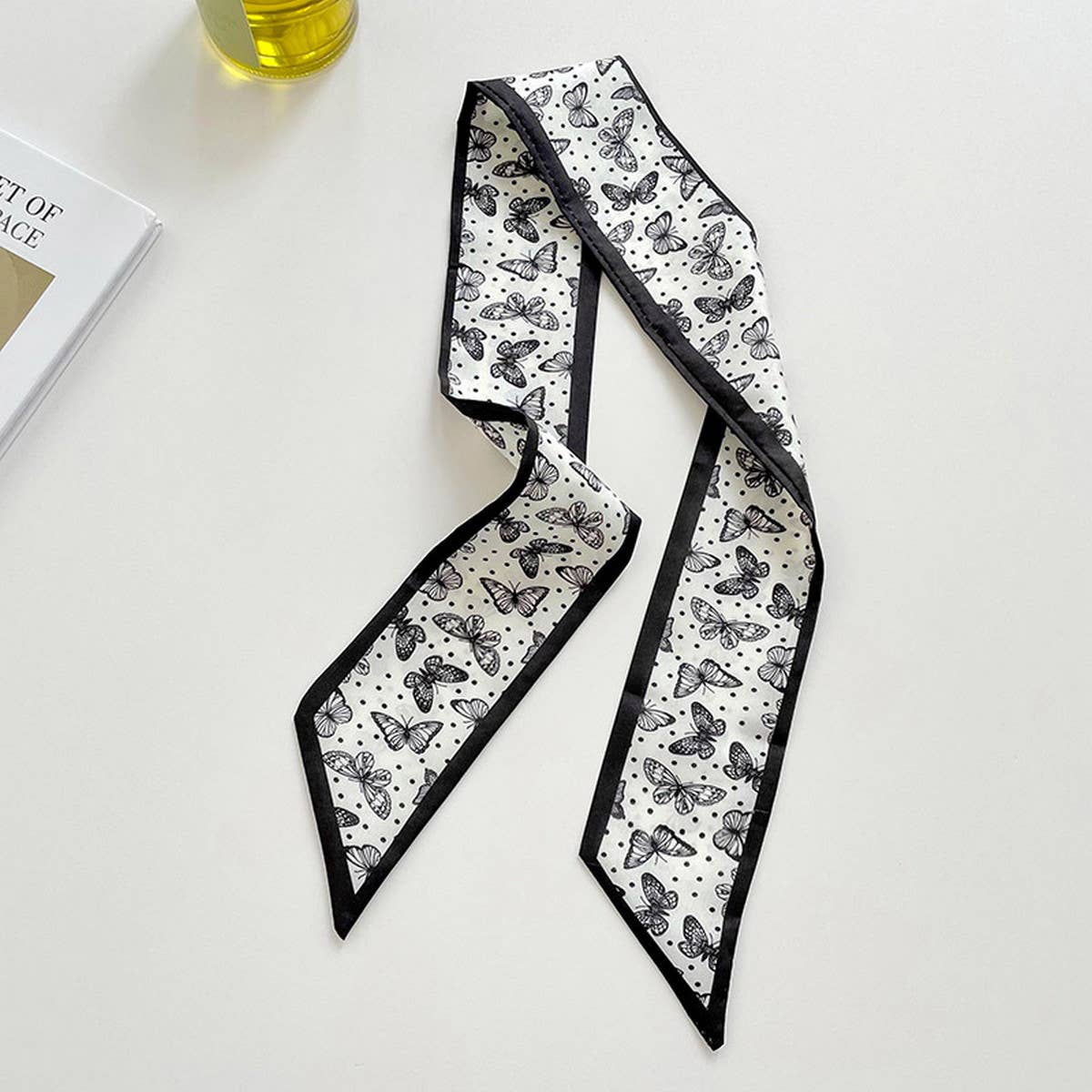 ACCITY - Wholesale Head Scarf - Women's - NARROW AND LONG BAG DECORATIVE RIBBONS_CWASC07048