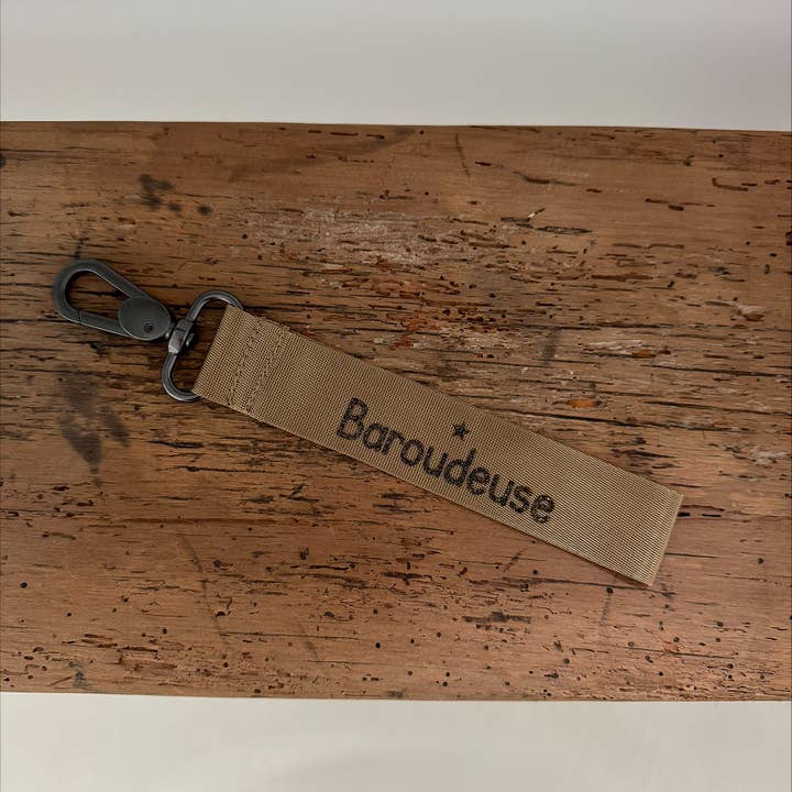 "Baroudeuse" bronze keychain for wholesale by Marcel & Lily