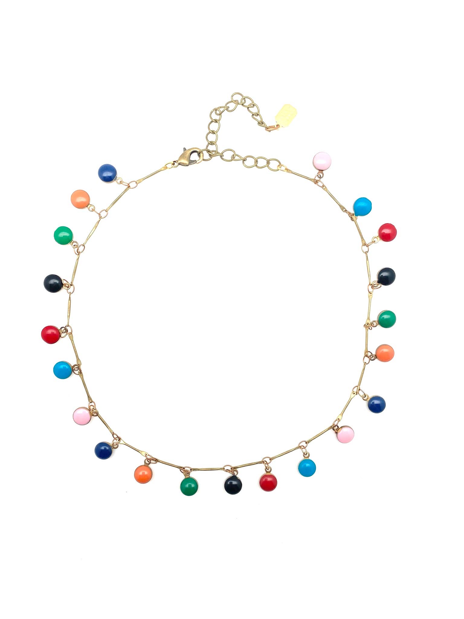 Mehrfach emailliertes Fransen-Halsband für den Großhandel von Stone Cooper