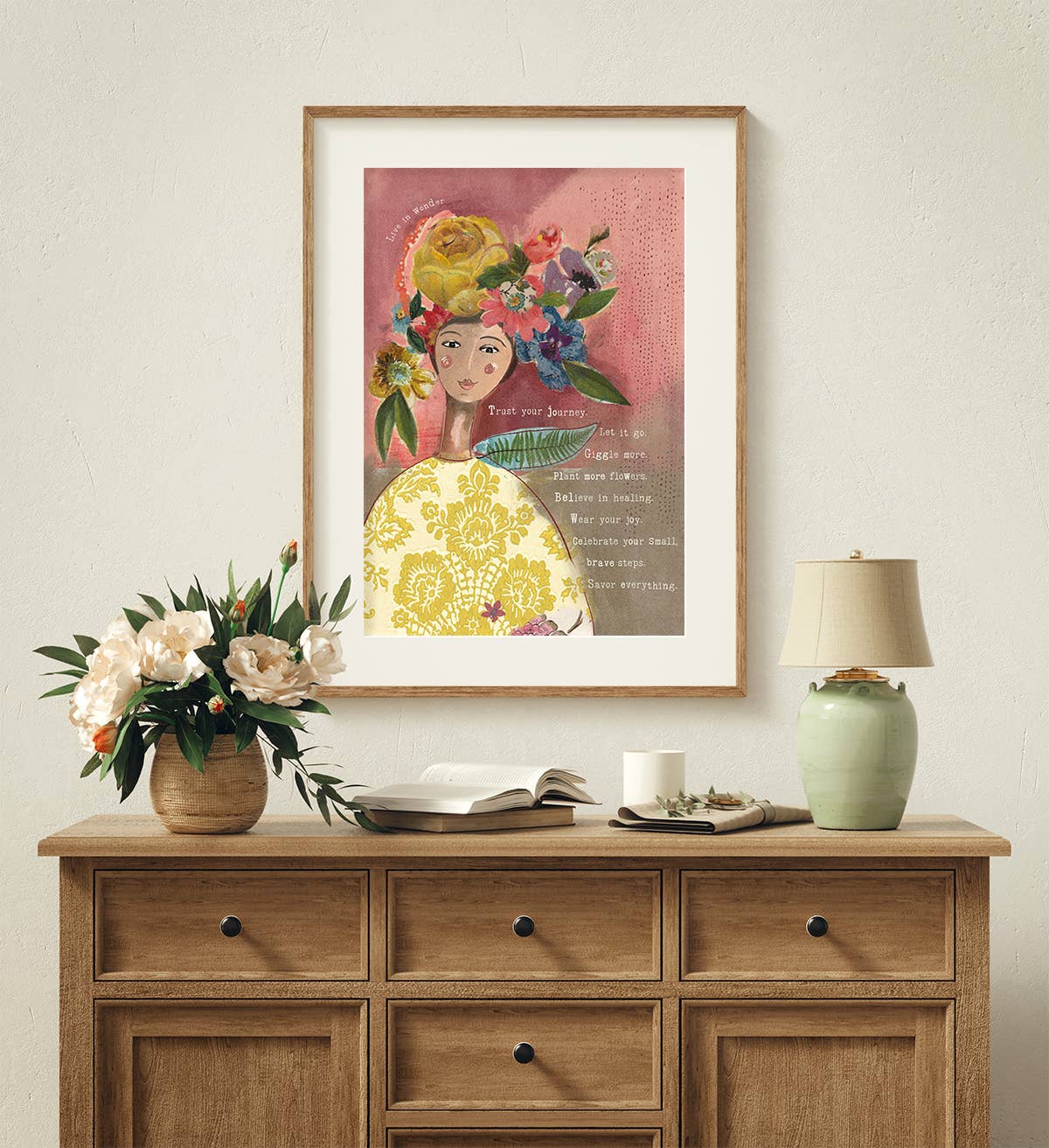 Kelly Rae Roberts - Wholesale Art Print - More Flowers - Print2