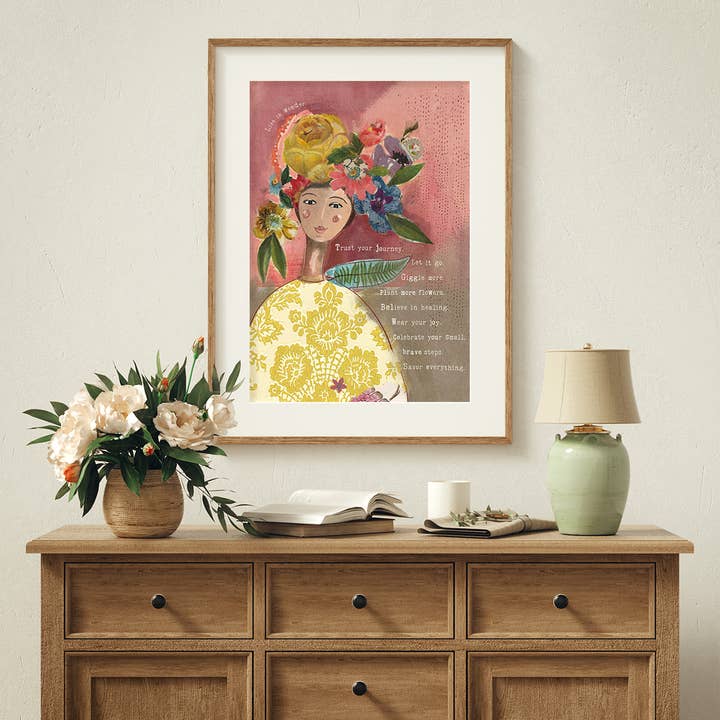 Kelly Rae Roberts - Wholesale Art Print - More Flowers - Print2